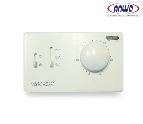 TERMOSTATO PARA FAN COIL FAN CONFORT, CHANGE MANUAL, 4 TUBOS