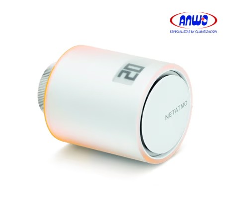 CABEZAL DE VÁLVULA INTELIGENTE TERMOSTÁTICA NETATMO PARA RADIADOR