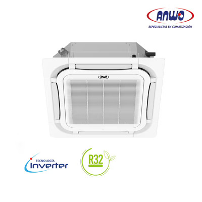 AIRE ACONDICIONADO SPLIT CASSETTE 8 VIAS 36.000 BTUH INVERTER R32